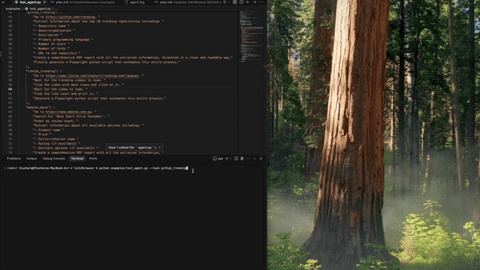 Talk2Browser Screencast Demo